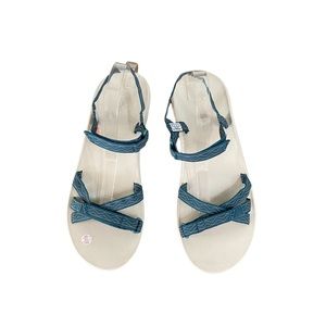 Columbia Wave Train Sandal with Adjustable Velcro Blue and Pink NWOT Size 12